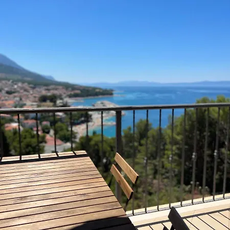 아파트 Sunny Z Oblednym Widokiem Na Morze 바스카보다