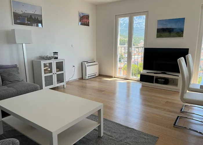 Sunny Z Oblednym Widokiem Na Morze 아파트 바스카보다