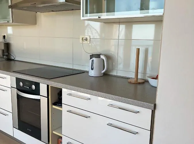 아파트 Sunny Z Oblednym Widokiem Na Morze 바스카보다