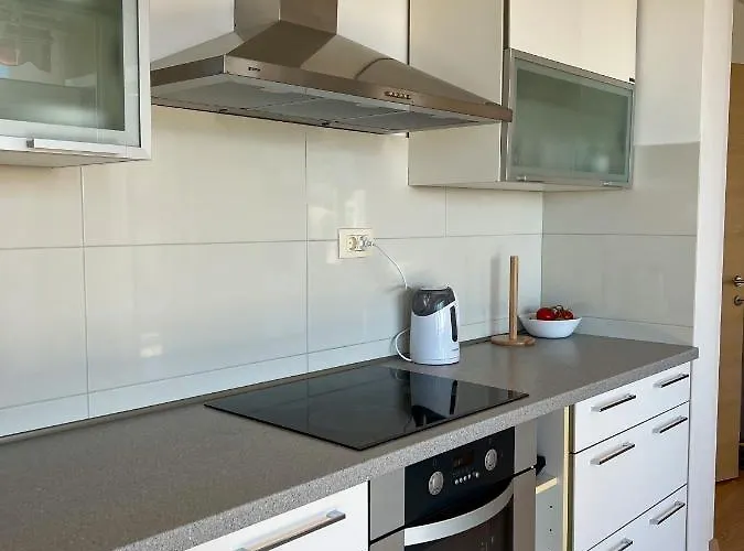 Sunny Z Oblednym Widokiem Na Morze 아파트 바스카보다